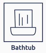 Shower curtain rod for bathtub